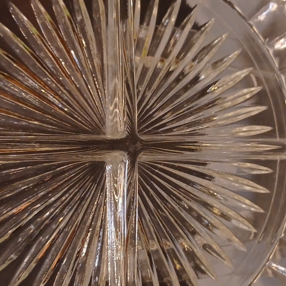 Anchor Hocking 8" Miss America Clear 4 Part Relish Dish - Picture 5 of 7